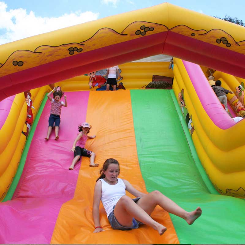 Funfair inflatable Carnival Slide for hire Brisbane