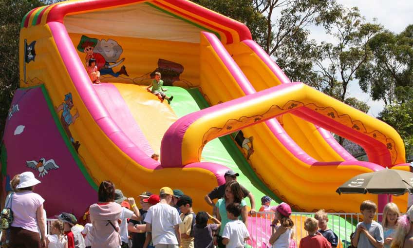 Funfair Inflatable Carnival Slide for Hire Brisbane