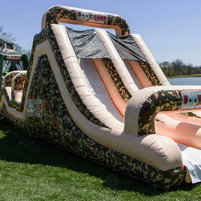 Funfair inflatable obstacle courses for hire Brisbane