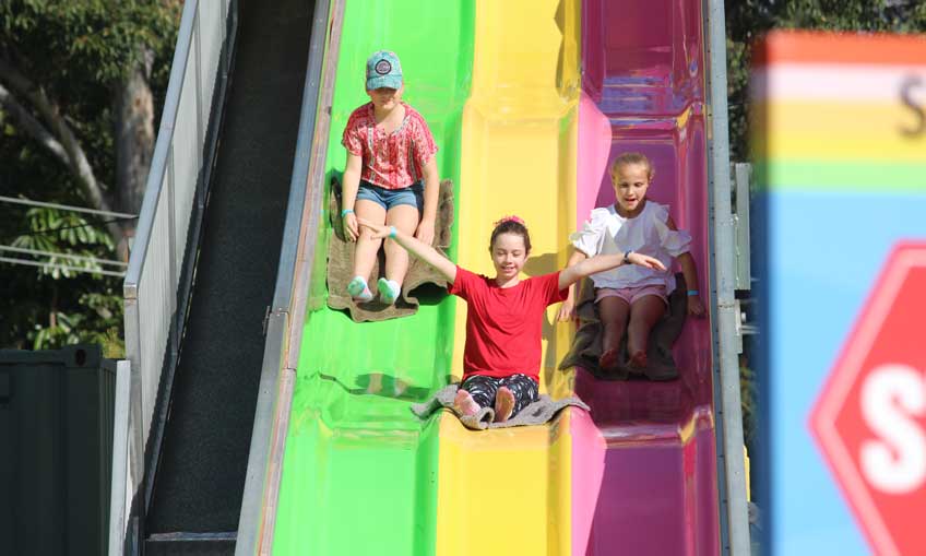Funfair Super Slide ride for hire Brisbane