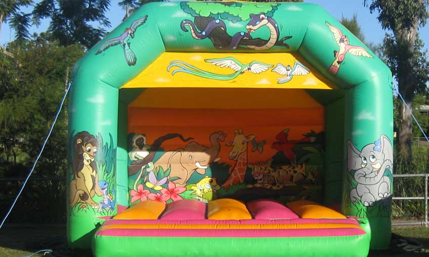 Jubilee Jungle Toddler Bouncy Castle for hire Brisbane