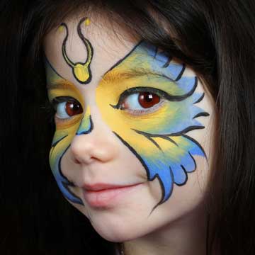 White Laurel Face Painting Brisbane