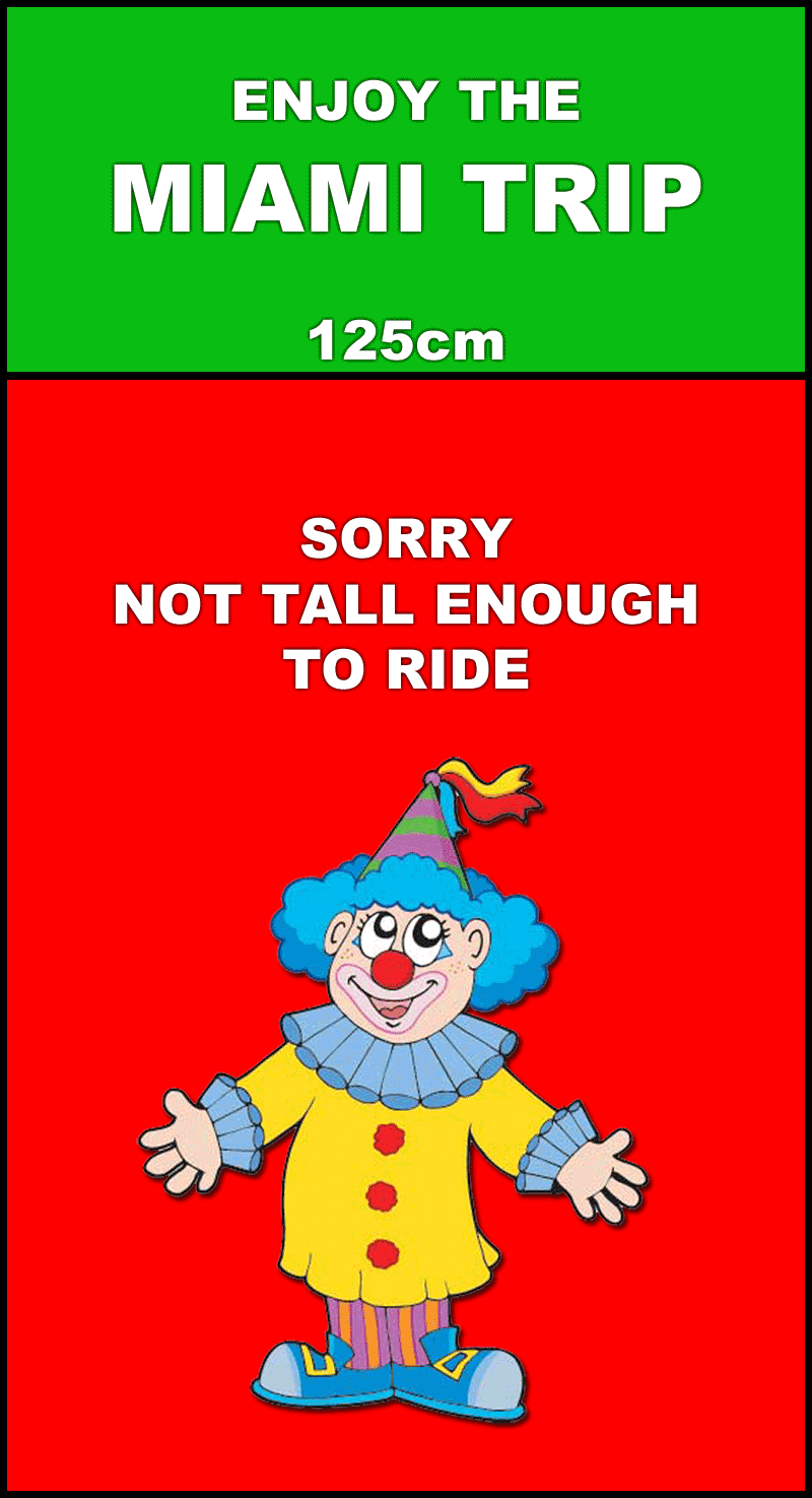 Jubilee Entertainment Miami Safety Sign