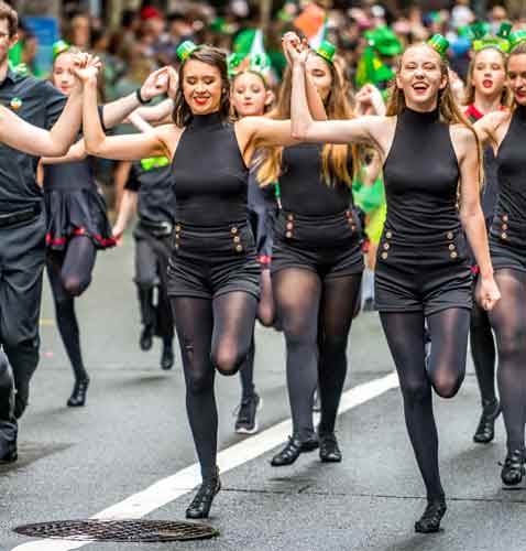 Brisbane Irish Festival St Patricks Day Parade Girls