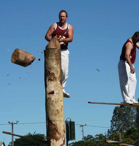 Sunshine Coast Show Wood Chopping